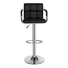 Load image into Gallery viewer, JEOBEST 2Pcs/set Six-grid Cushion Chair Synthetic Leather Swivel Bar Stools Height Adjustable Chairs with Footrest Barstool HWC